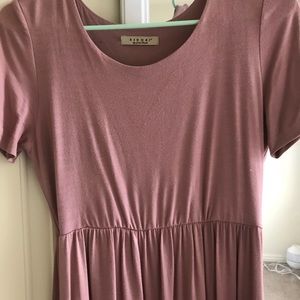 Long mauve dress